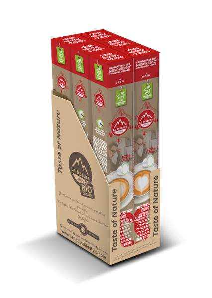 Crema Bio Premium Concentration Boost Kaffee 60 Kapseln La Natura Lifestyle