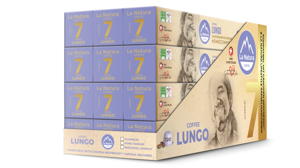 LUNGO - 120 kompostovatelných kávových kapslí