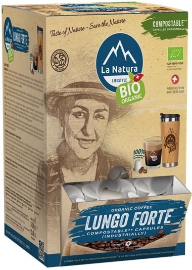 LUNGO FORTE BIO SUPER BOX 100 Kaffeekapseln