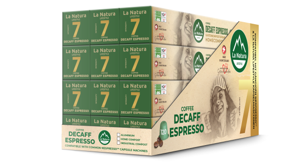DECAFFEINATO ESPRESSO - 120 kompostovatelných kávových kapslí