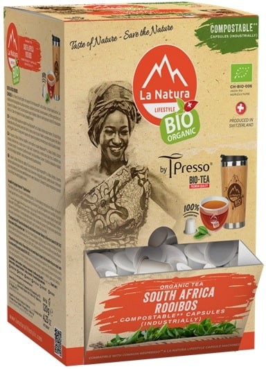 SUPER BOX South Africa ROOIBOS BIO Tee - 100 Kapseln La Natura Lifestyle by Tpresso