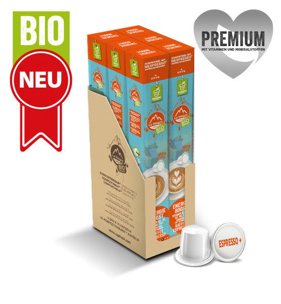 Espresso BIO Premium Energie Boost Kaffee 60 Kapseln La Natura Lifestyle