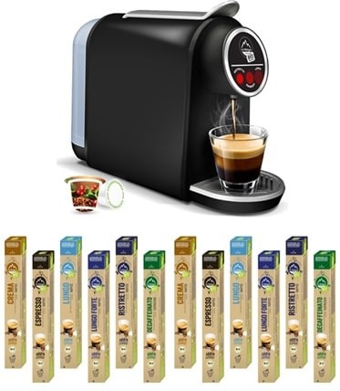 Starter Set Kaffee - 120 BIO Kaffeekapseln + Kapselmaschine