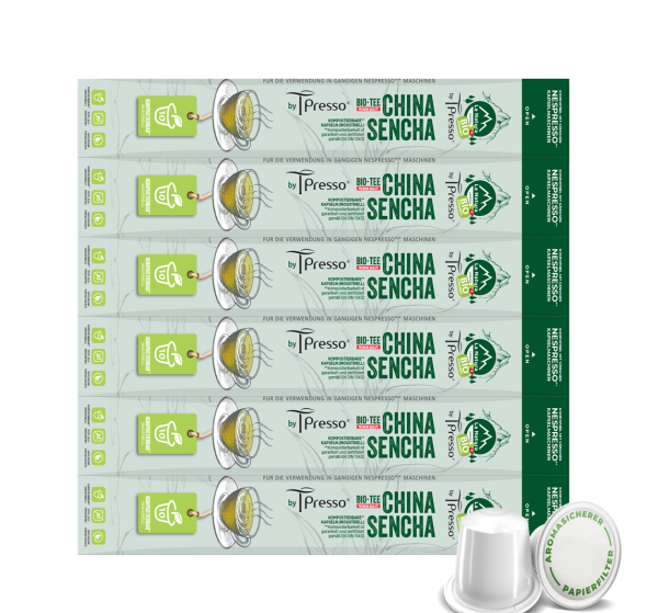 CHINA SENCHA Tpresso® BIO Tee BOX 60 Teekapseln
