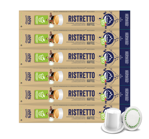 RISTRETTO BIO BOX 60 Kaffeekapseln