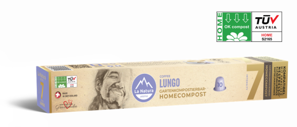 LUNGO - 10 kompostovatelných kávových kapslí