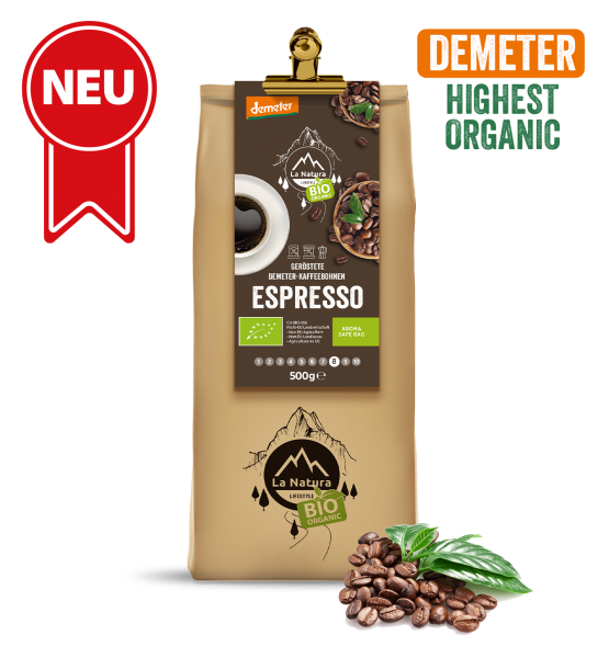 Espresso DEMETER kafa u zrnu 500g La Natura Lifestyle