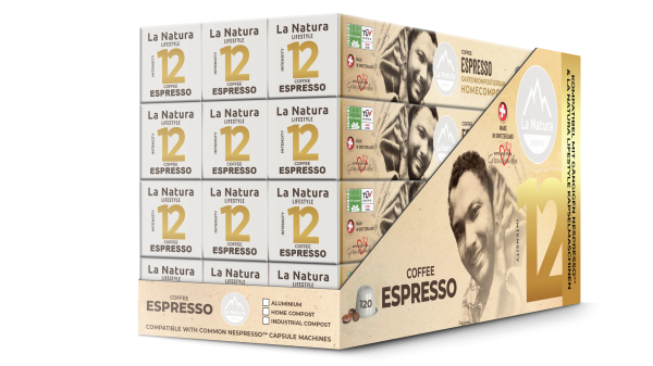 ESPRESSO - 120 kompostovatelných kávových kapslí