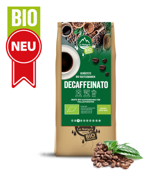 DEACF BIO Bohnen Kaffee 500g LA NATURA