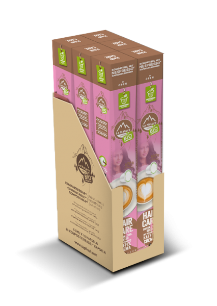 Crema BIO Premium Hair Care Kaffee 60 Kapseln La Natura Lifestyle