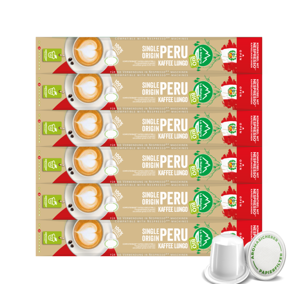 PERU Single Origin Café BIO 60 capsules de café