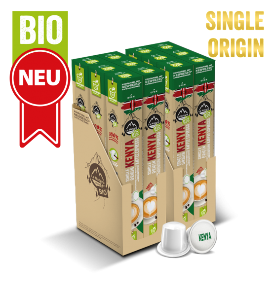 Kenya Plantagen Single Origin BIO Kaffee - 120 Kapseln La Natura Lifestyle