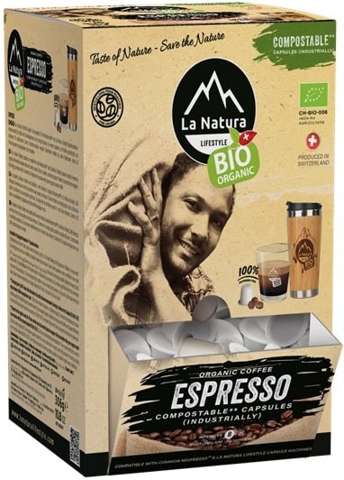 SUPER BOX Espresso BIO Kaffee - 100 Kapseln La Natura Lifestyle