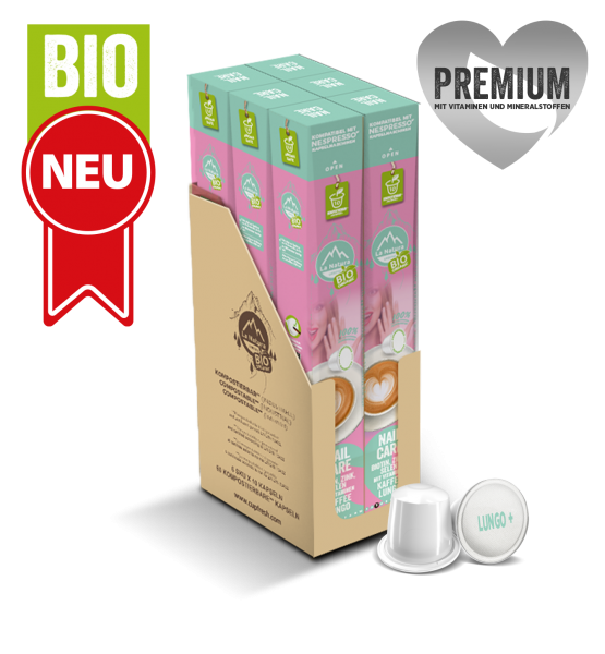 Lungo Premium Nail Care Kaffee 60 Kapseln La Natura Lifestyle