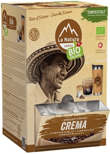 SUPER BOX Crema BIO Kaffee - 100 Kapseln La Natura Lifestyle